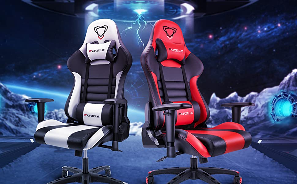 Ergonomic Gaming Chair – Racing-Style Office Chair with Lumbar Support