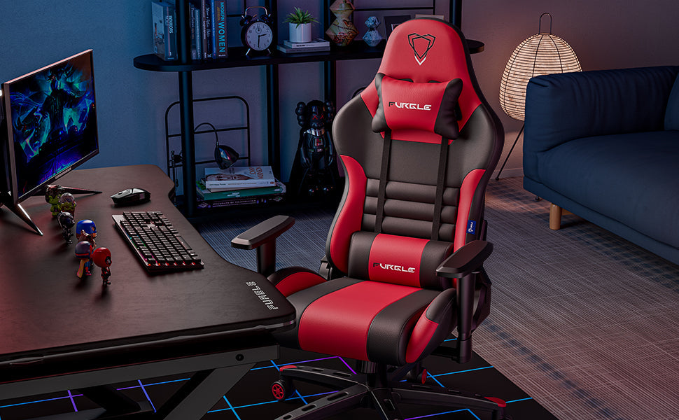 Ergonomic Gaming Chair – Racing-Style Office Chair with Lumbar Support