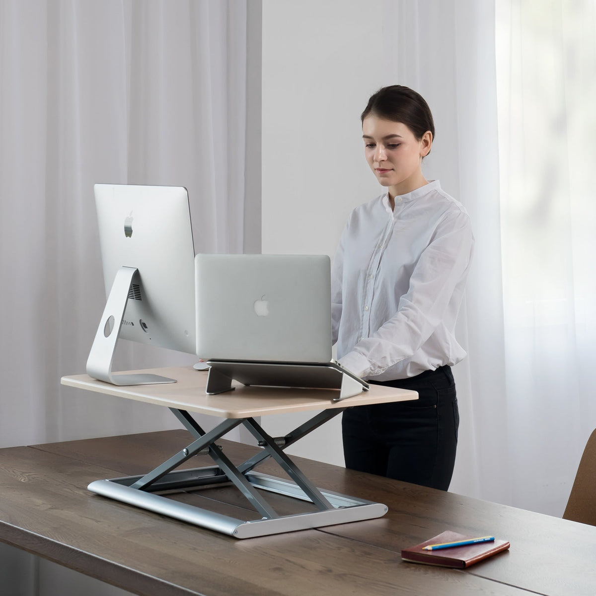 SDC-B30 Workstation Adjustable Wooden Desktop Stand