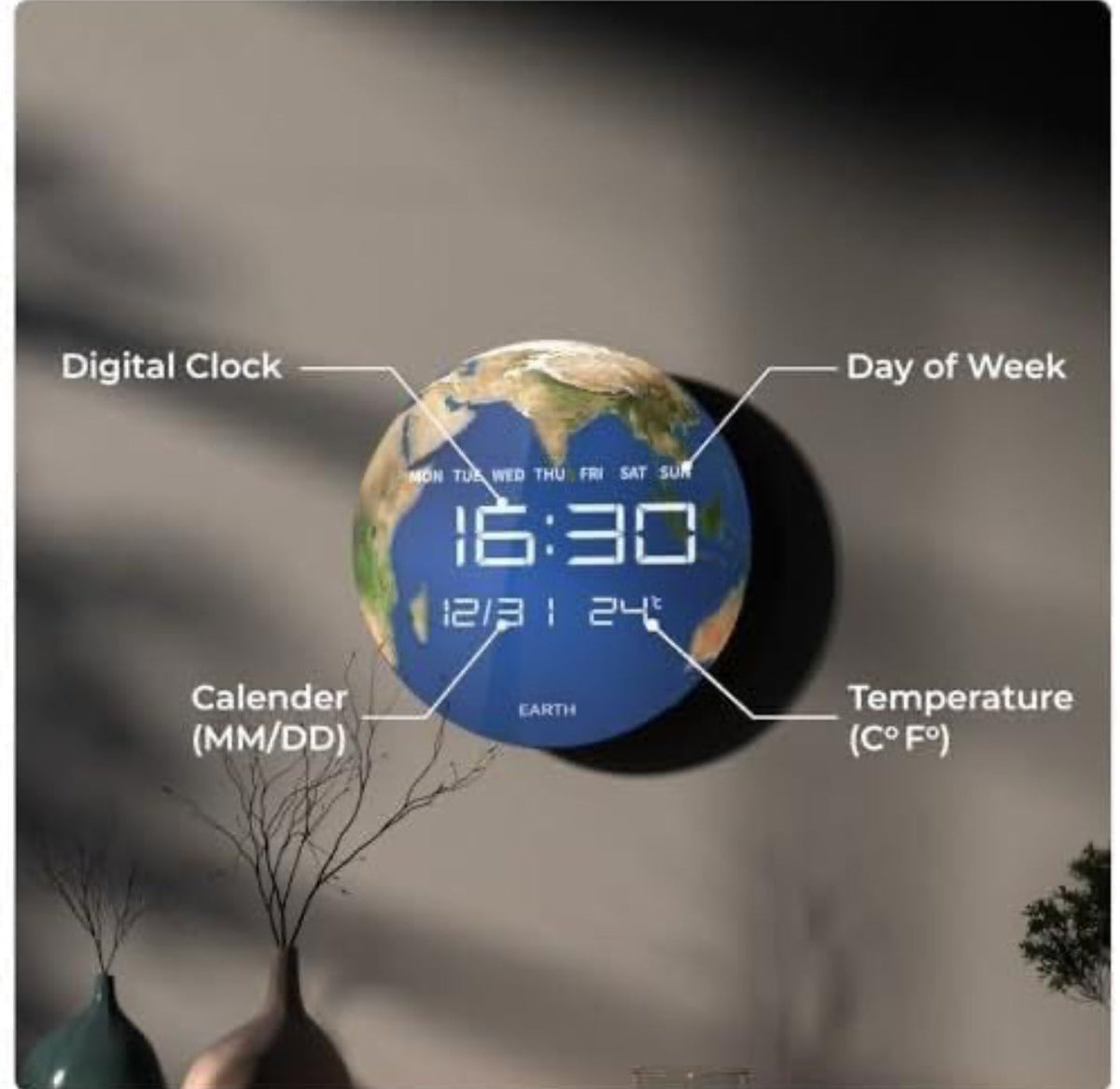 Digital Wall Clock Home Stylish Led Large Wall Clock USB Powered Modern Clock - Various Options