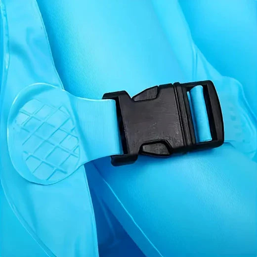 Inflatable Swimming Vest – Adjustable Blue Swim Jacket for Kids