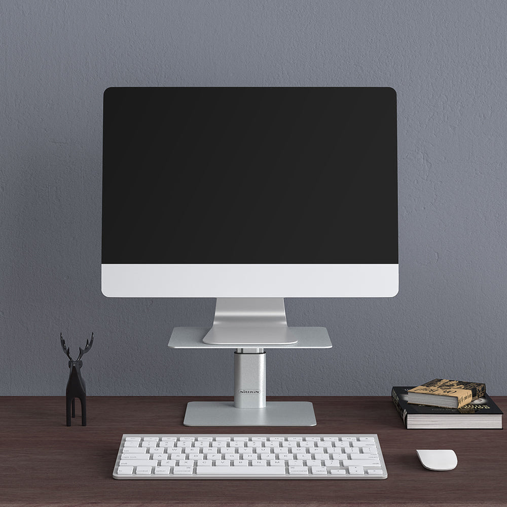 MTech Hight Adjustable Ergonomic Aluminium Monitor Riser Desk Stand
