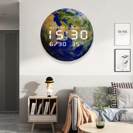 Digital Wall Clock Home Stylish Led Large Wall Clock USB Powered Modern Clock - Various Options