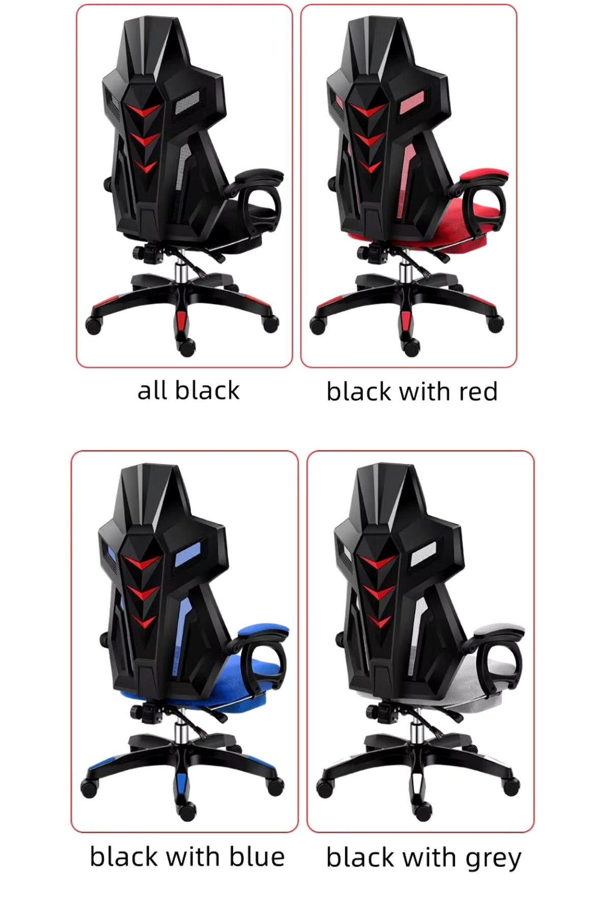 Gaming Chair Ergonomic High Back Swivel Desk Chair with Massage Lumbar Support Office Chair-Various Options Only Available For PreOrder Sales!