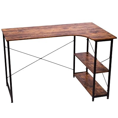 MFurn L-Shaped Foldable Computer & Gaming Desk – Corner Workstation
