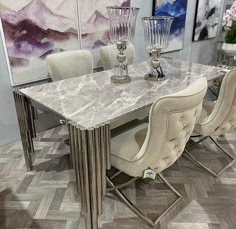 Azalea marble dining table