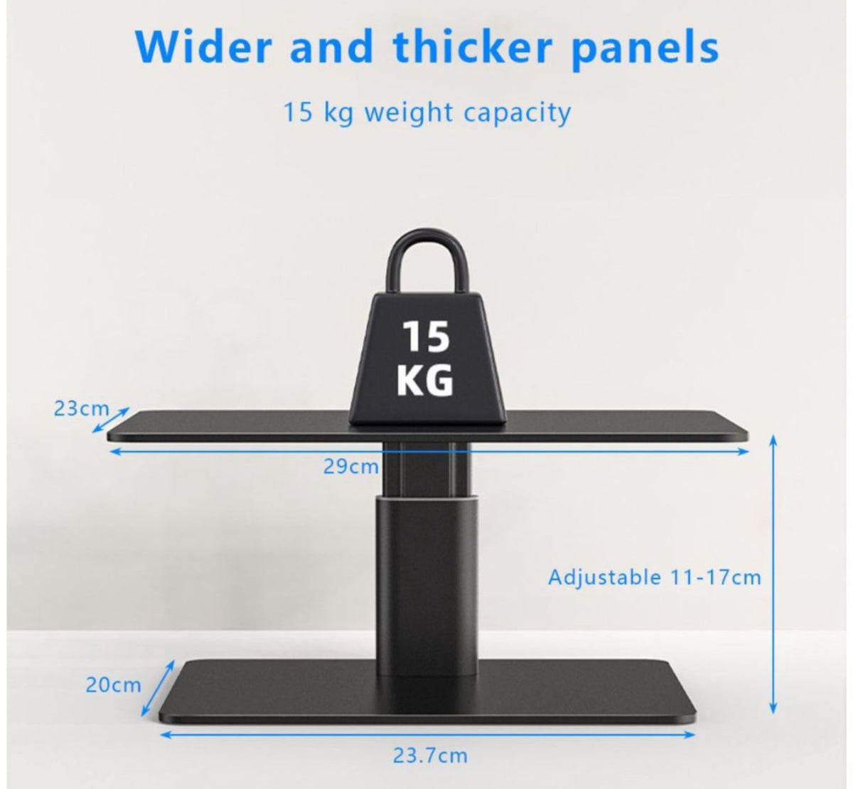 MTech Hight Adjustable Ergonomic Aluminium Monitor Riser Desk Stand