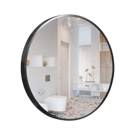 Hanging Aluminum Alloy Metal Frame Mirrors for Wall Decorative 60X60CM