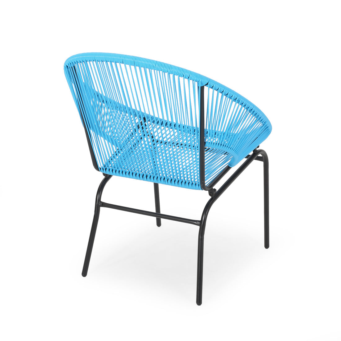 MFurn Dante 3pc Acapulco Patio Bistro Set with Glass Table – Various Colours