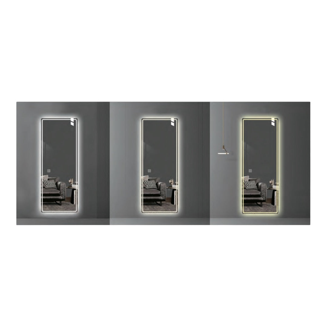 Frameless LED Mirror 160x50x3mm - Available in Cool White, Natural Light & Warm White