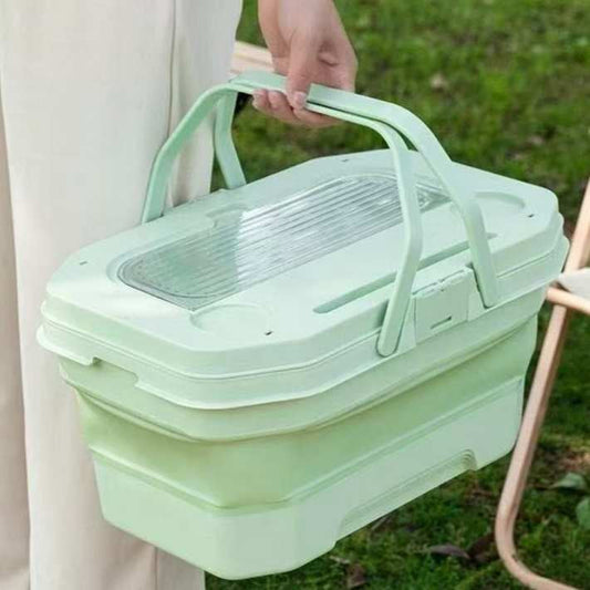 MHome Collapsable Picnic Basket/Cooler Combo-Various Colours