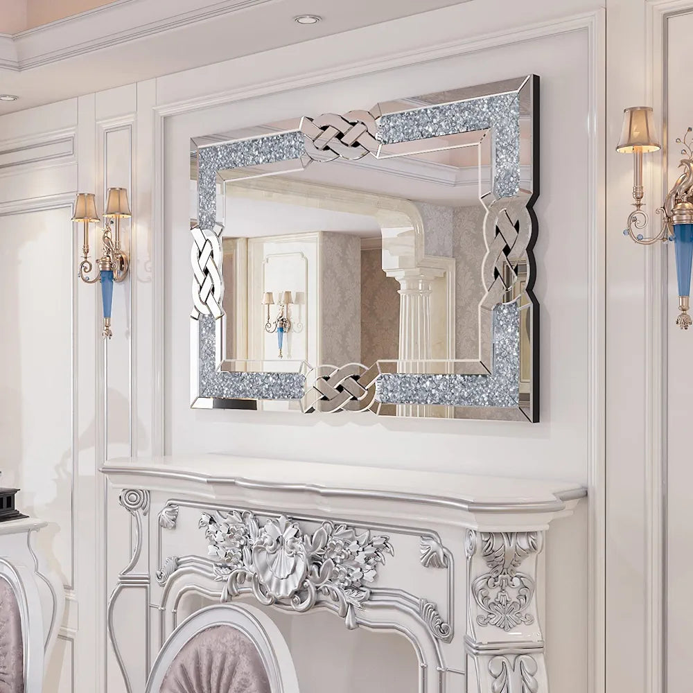 Alberto crushed diamond mirror