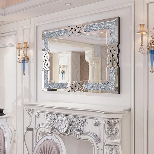 Alberto crushed diamond mirror