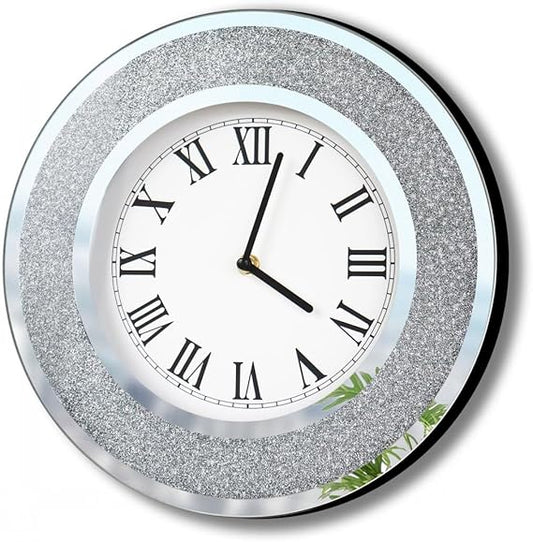 Crystal Mirrored Alarm Clock for Living Room Décor