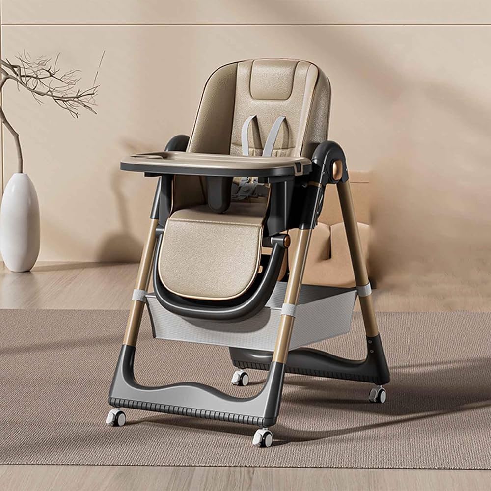 MBaby 3-in-1 Adjustable Baby High Chair – Reclining, Folding & Convertible