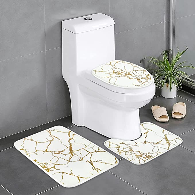 Luxury marble 3-piece bath sets