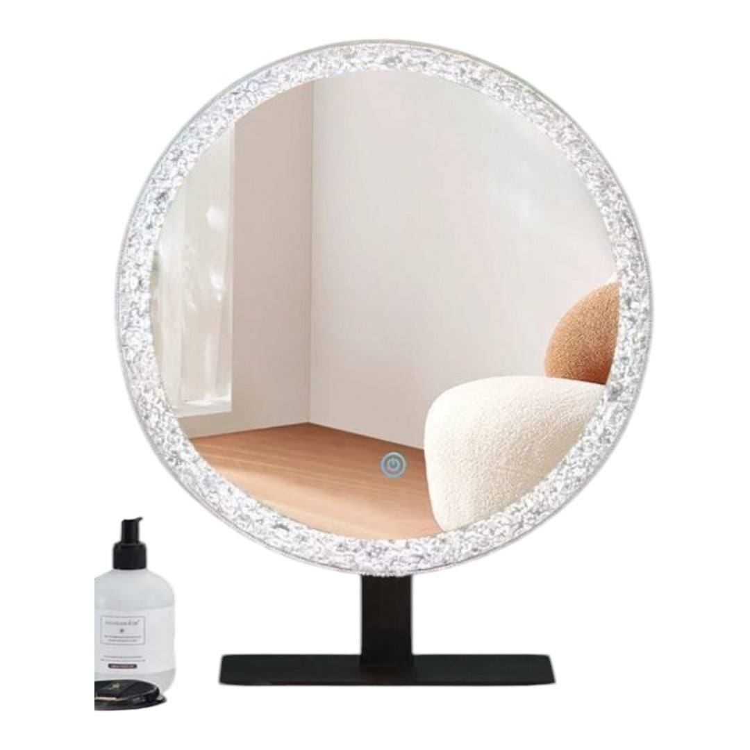 Dresser Free Standing Crystal Makeup Mirror