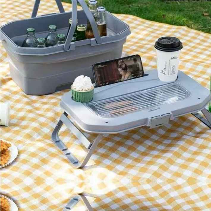 MHome Collapsable Picnic Basket/Cooler Combo-Various Colours