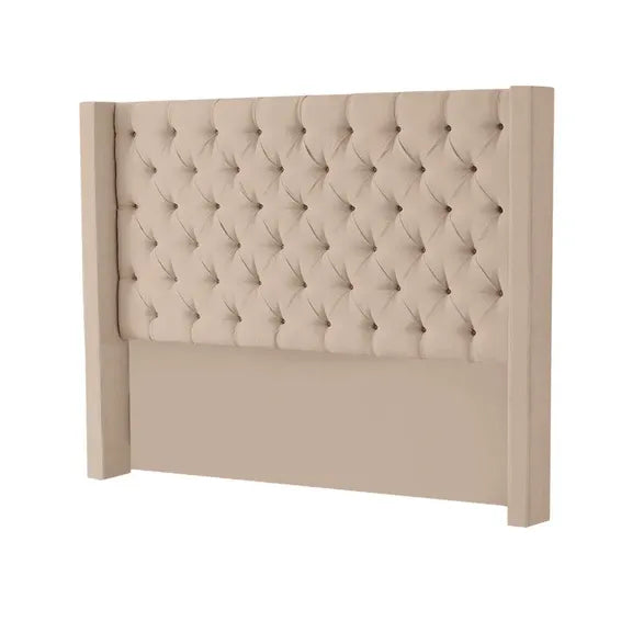 MFurn Tufted Wingback Velvet Headboard – Multiple Colours