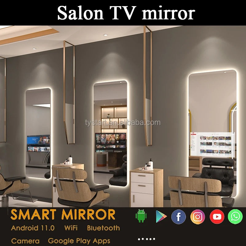 High Quality Full Length Android Mirror With Bluetooth Speaker,WiFi Waterproof Smart LED TV Mirror