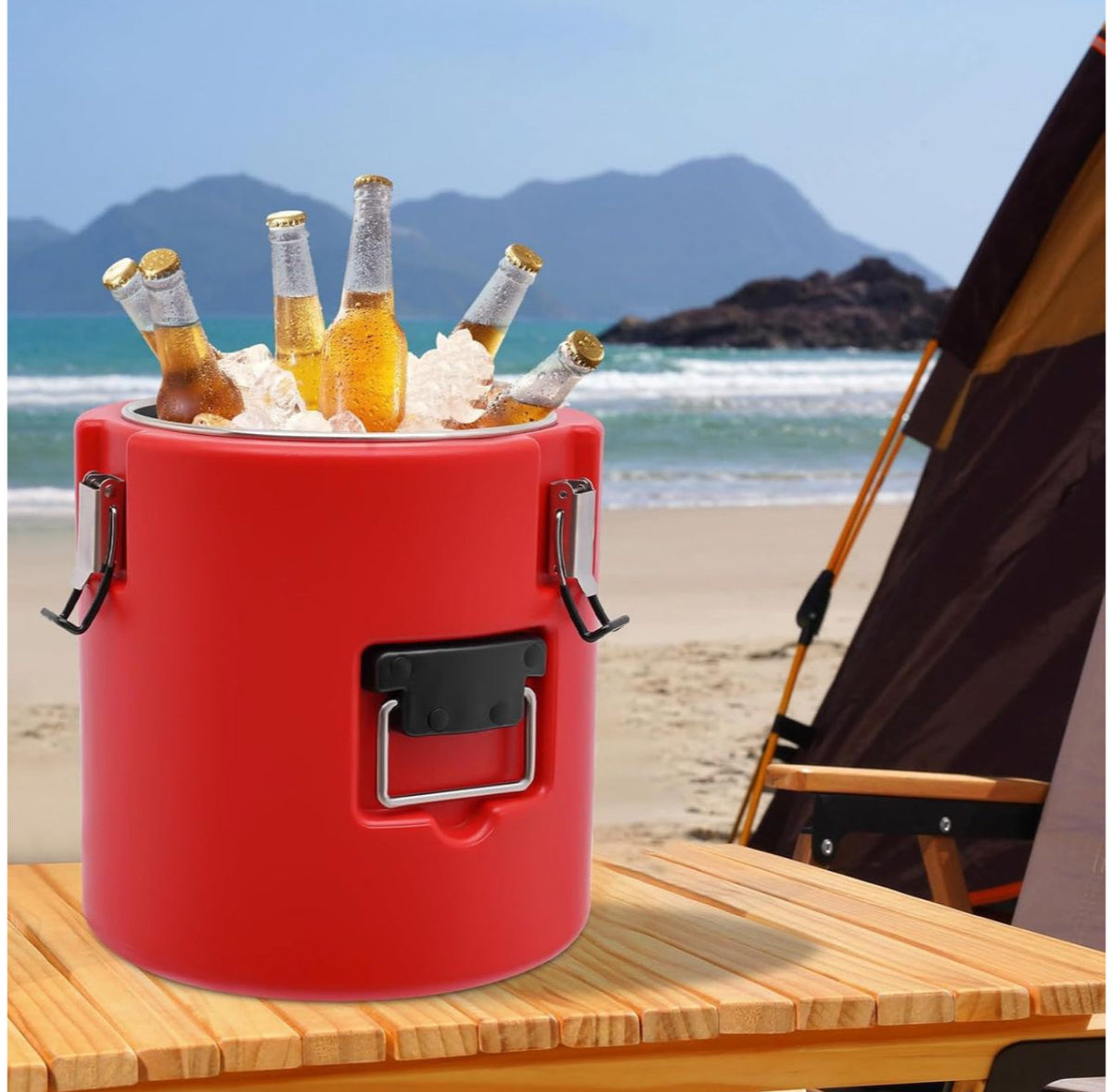 MHome Insulated Food Warmer & Cooler 3pc Set – 40L Stainless Steel