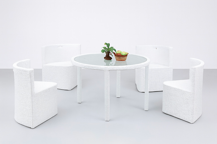 Mhome 5-Piece Patio Dining Set – Modern Outdoor Elegance