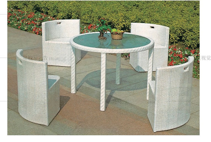 Mhome 5-Piece Patio Dining Set – Modern Outdoor Elegance