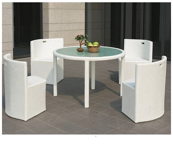 Mhome 5-Piece Patio Dining Set – Modern Outdoor Elegance