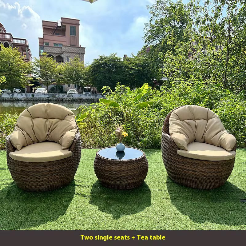 MFurn Boracay 2-Piece Rattan Designer Leisure Patio Set