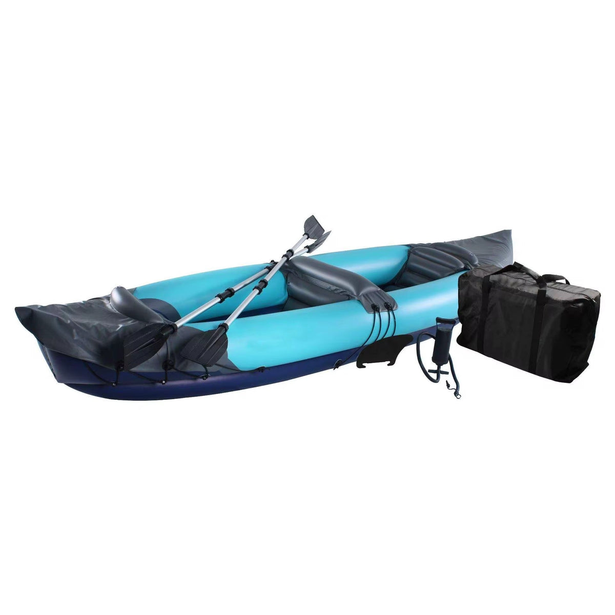 2 Person Inflatable Kayak Set, Thickened PVC Inflatable Canoe With Inflatable Seat Cushion, Hand Pump, Kayak Paddles & Storage Carry Bag, Foldable Kayak For Adults, Kids- Various Options