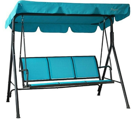 Porch Swing with Adjustable Tilt Canopy and Cushions - Black Friday Deal