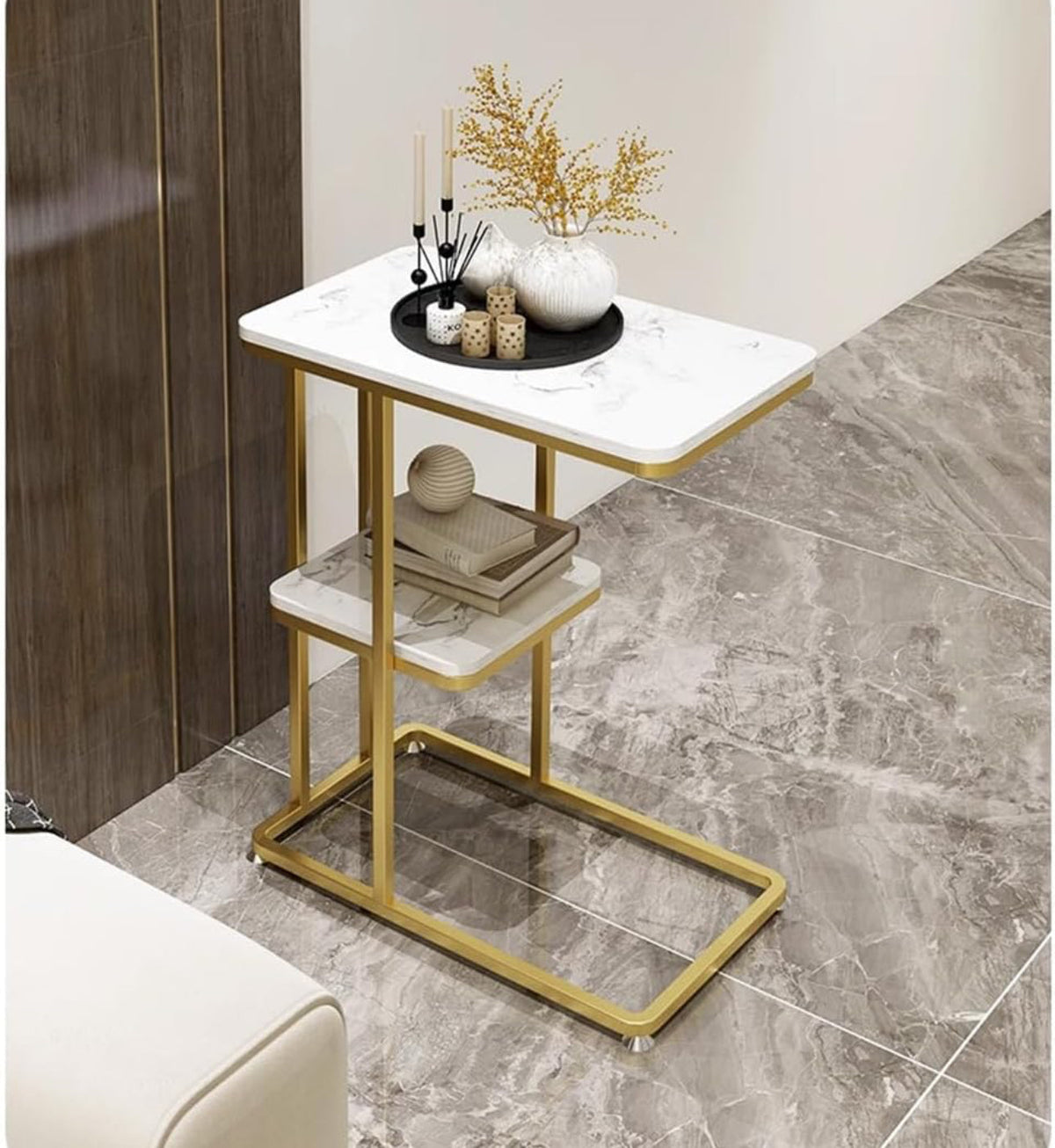 MFurn Three-Tier Square Coffee Table – Modern Side & Sofa Table-Various Options