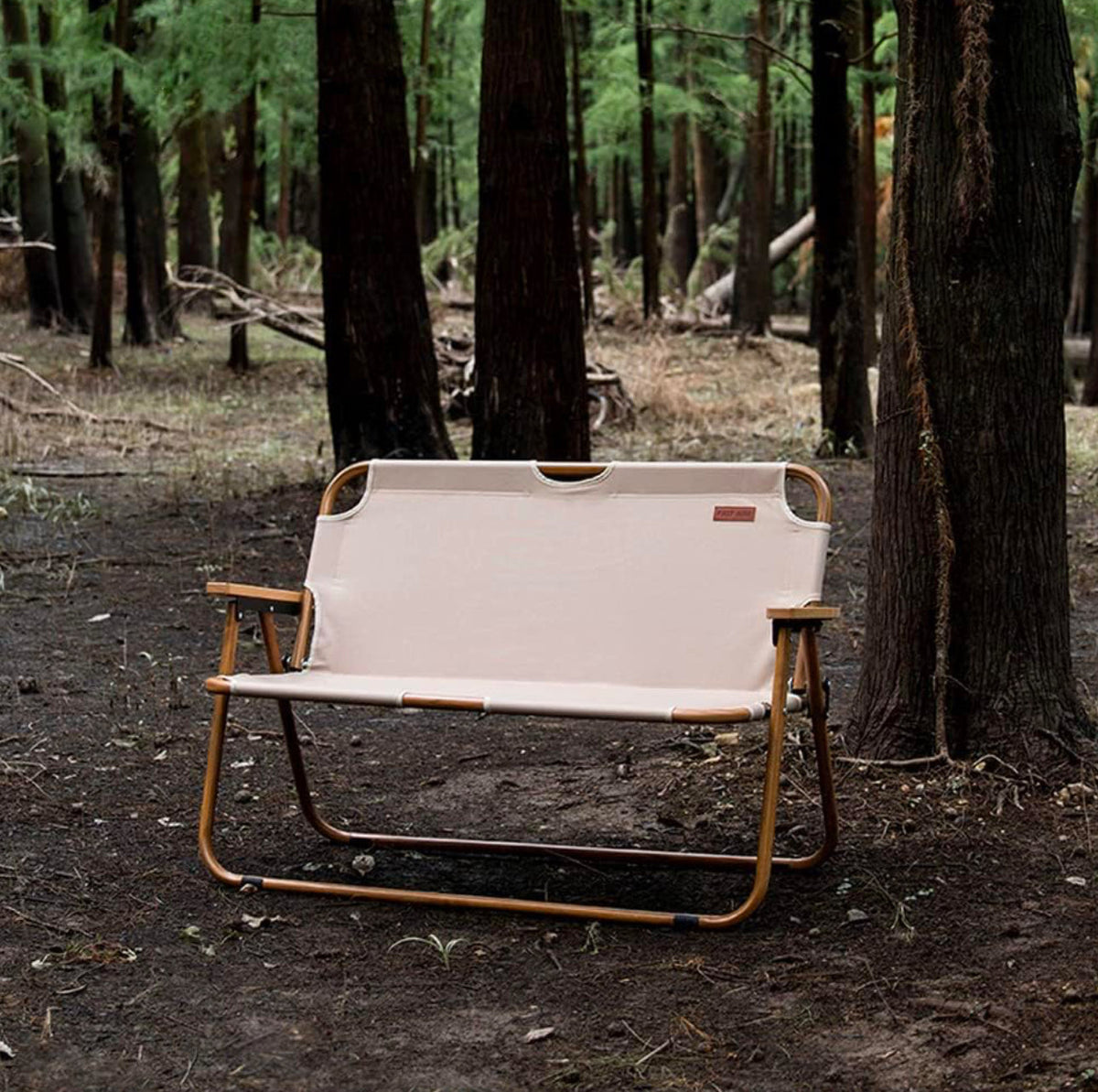 Double Camping Chair 2-Person Folding Chairs Portable Outdoor Fishing Chair for Patio Lawn Beach Yard Garden