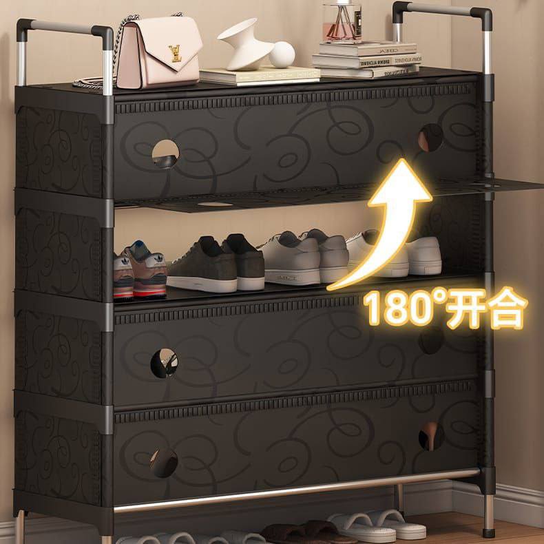 MHome Dust Proof Shoe Rack 5Tier Black