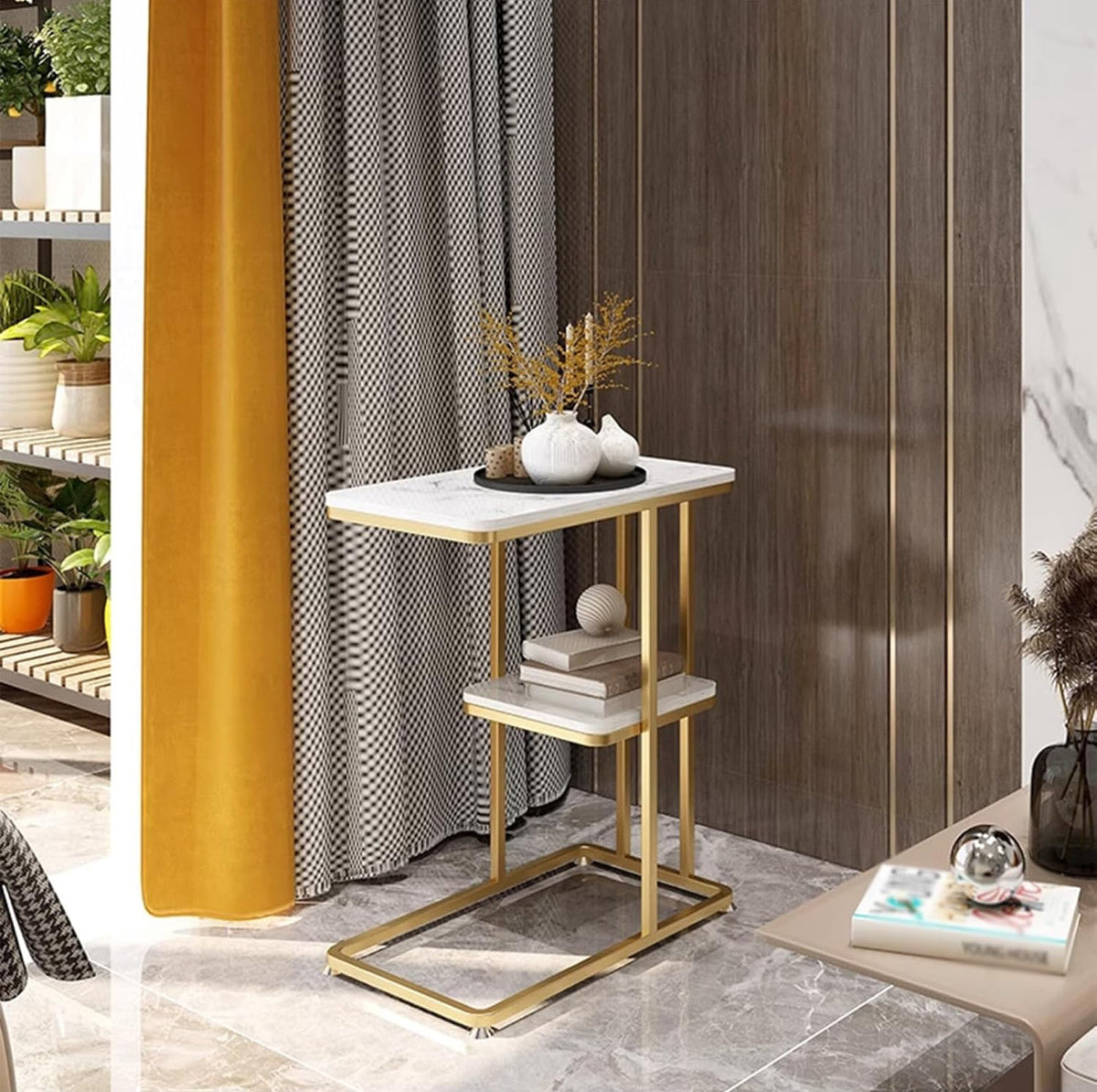 MFurn Three-Tier Square Coffee Table – Modern Side & Sofa Table-Various Options