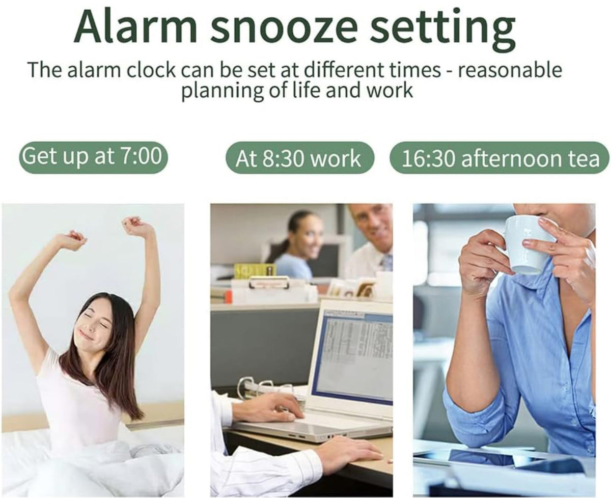 Digital LED Mirror Alarm Clock Bedside Alarm Clock Modern Minimalist Fashion Student Alarm Silent