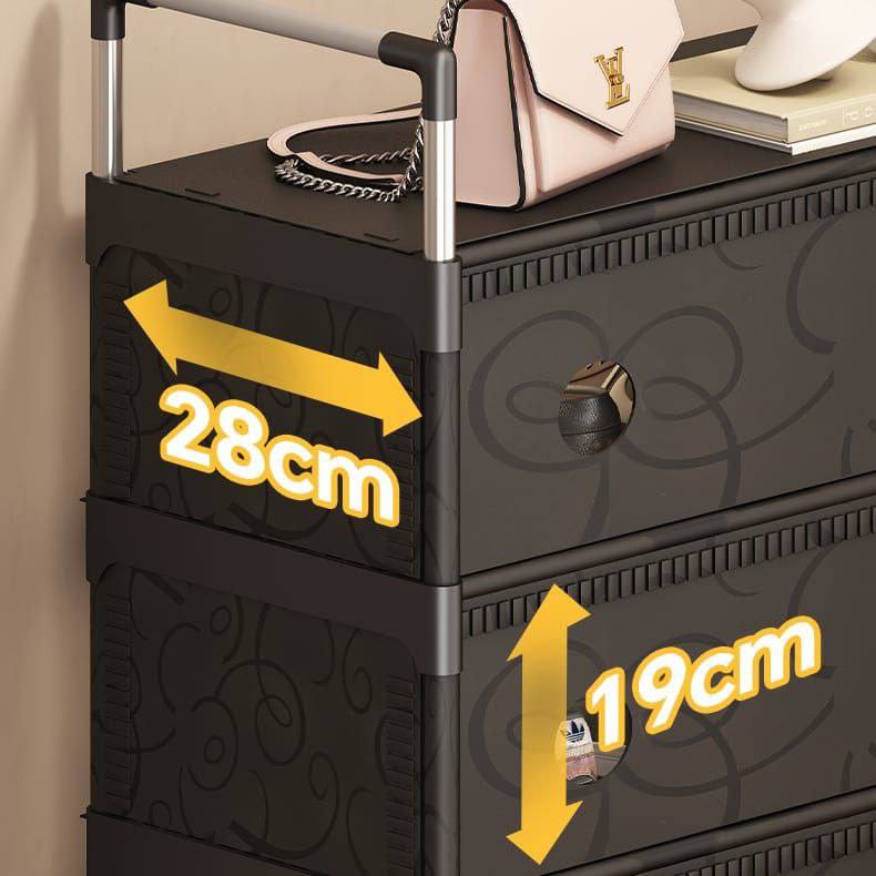 MHome Dust Proof Shoe Rack 5Tier Black