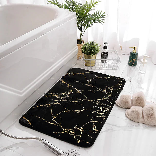Marble bath mats
