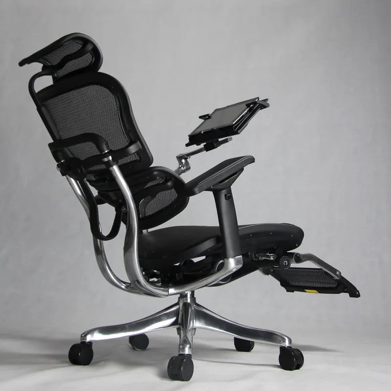 Luxury Top End Office Chair With Leg Rest & Tablet Stand Series Black. Only Available As PreOrder!