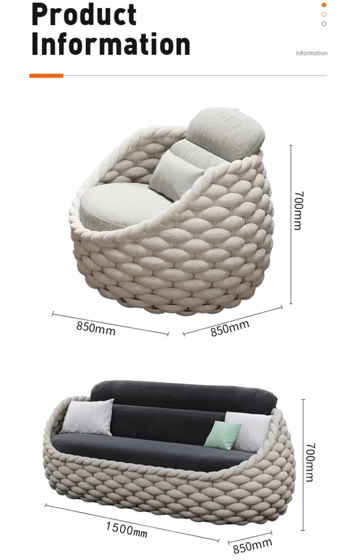 Modern Aluminium Rattan Garden Outdoor Patio Furniture 4pc