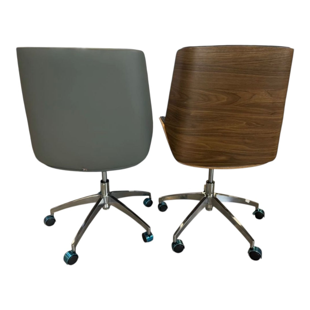 Ergonomic Black/Wood Office Chair