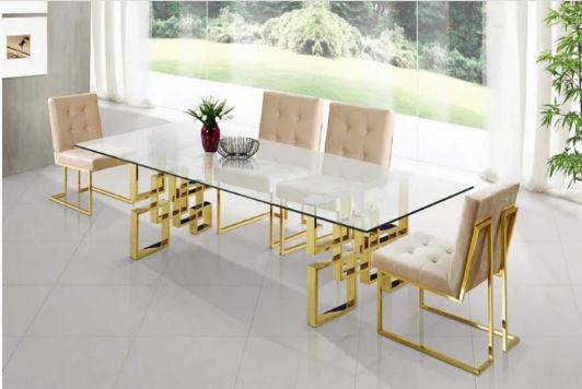 Valentina 6 seater dining set- Black Dining Chairs