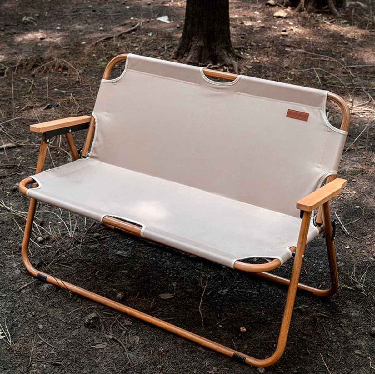 Double Camping Chair 2-Person Folding Chairs Portable Outdoor Fishing Chair for Patio Lawn Beach Yard Garden