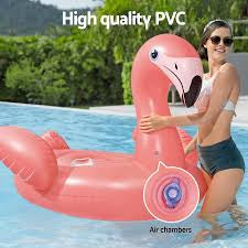Inflatable Flamingo Beach Float 168×120 cm – Deluxe Pool & Summer Fun