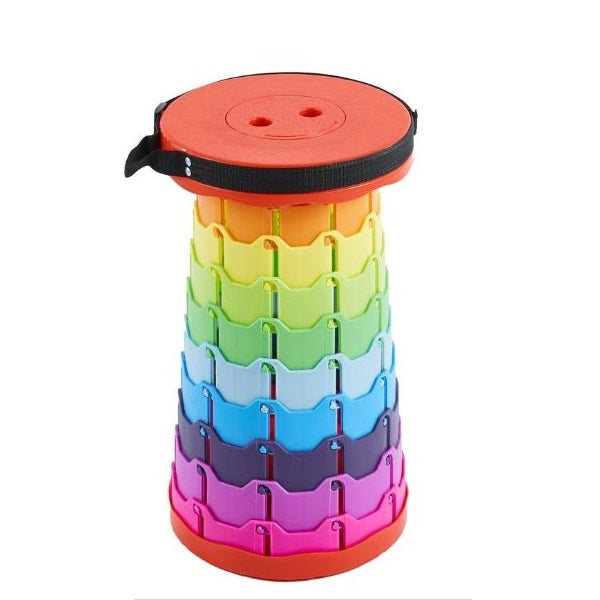 MHome Portable Folding Telescopic Stool Rainbow Colour
