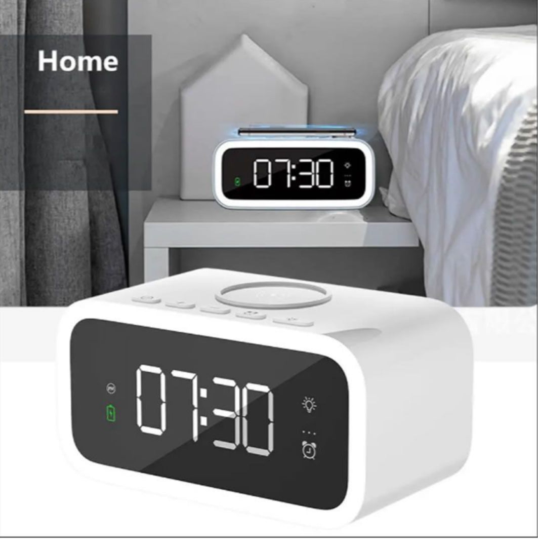 MTech Wireless Charging Smart Tabletop Alarm Clock