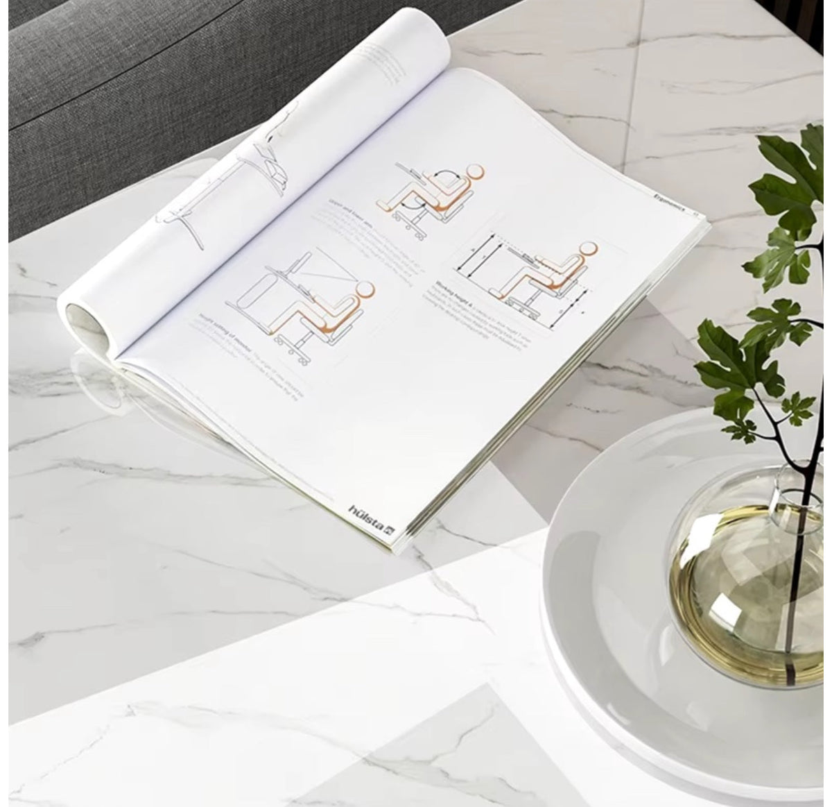 MFurn C-Shaped Double-Layer Side Table – Modern Coffee Table for Sofa Or Bed