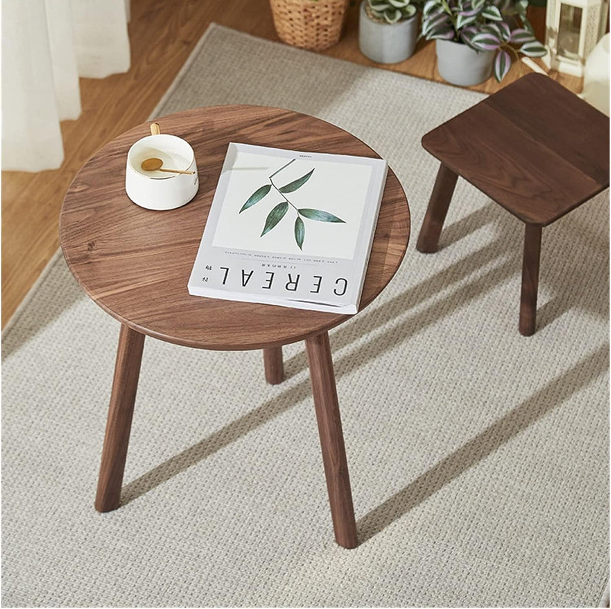 End Tables Side Table Sofa Living Room Small Apartment Sofa Table Light Luxury Simple Modern Solid Round Bedroom Bed Minimalist Side Table