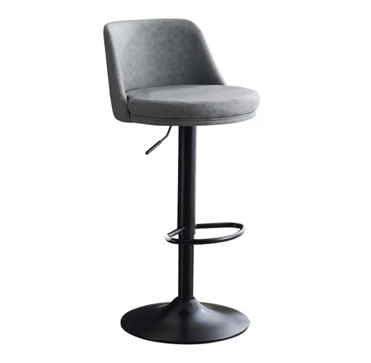 2 Set of Bar Stools PU Leather Kitchen Chairs Back Stool