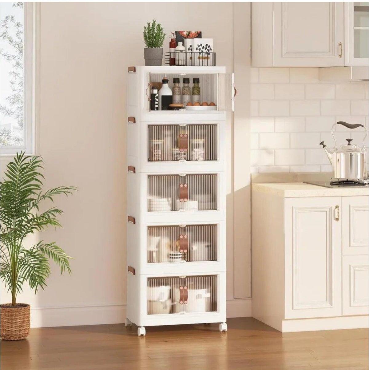Plastic Storage Bins 5 & 4 Tier